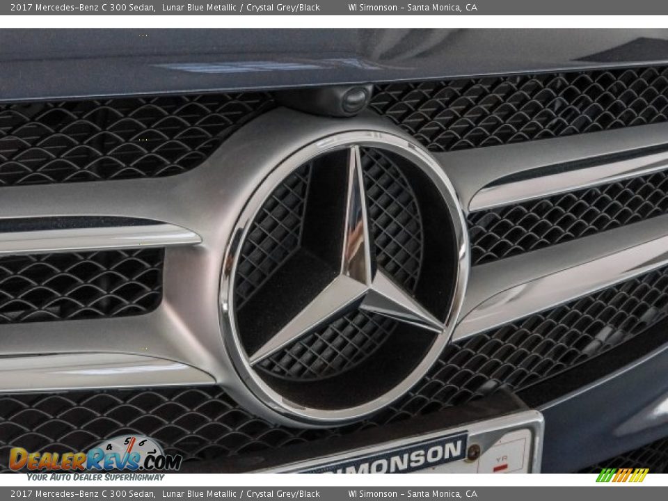 2017 Mercedes-Benz C 300 Sedan Lunar Blue Metallic / Crystal Grey/Black Photo #30