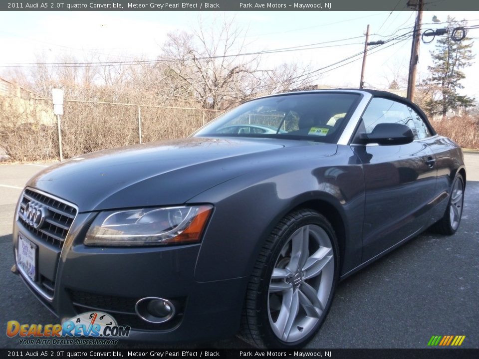 2011 Audi A5 2.0T quattro Convertible Meteor Grey Pearl Effect / Black Photo #9