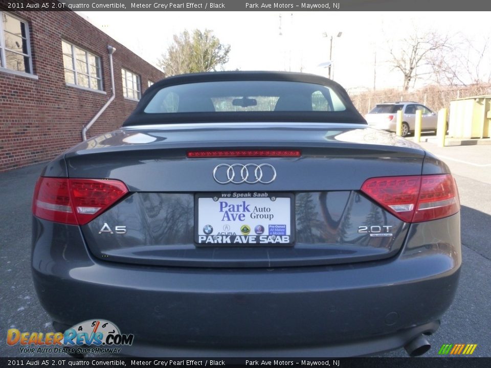 2011 Audi A5 2.0T quattro Convertible Meteor Grey Pearl Effect / Black Photo #12