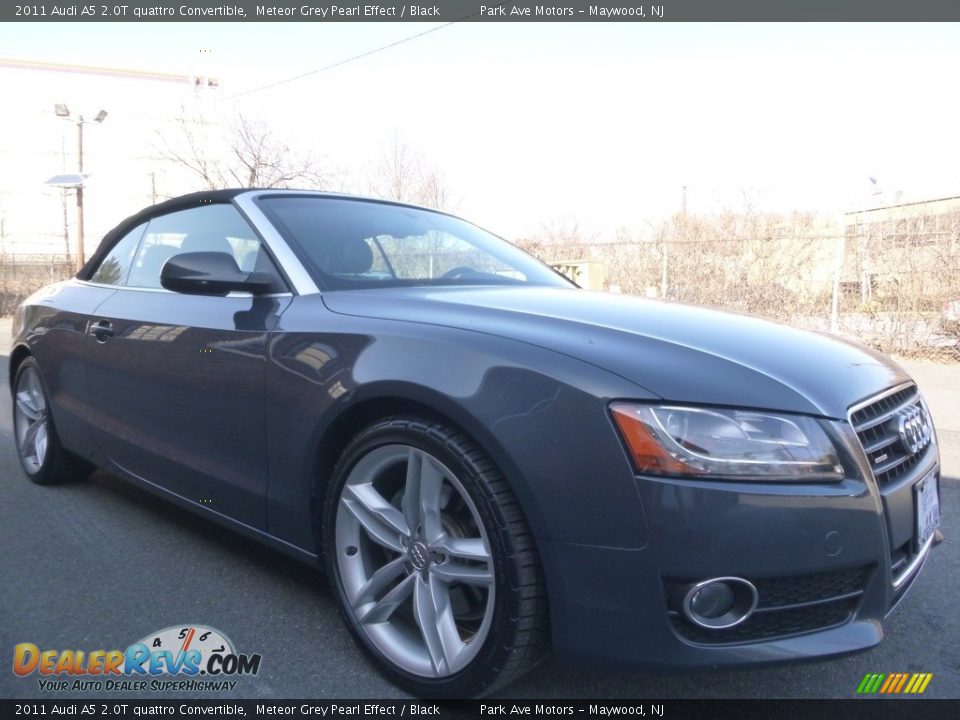 2011 Audi A5 2.0T quattro Convertible Meteor Grey Pearl Effect / Black Photo #15