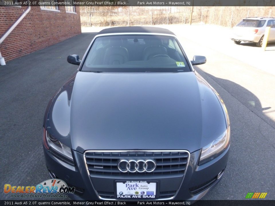 2011 Audi A5 2.0T quattro Convertible Meteor Grey Pearl Effect / Black Photo #16