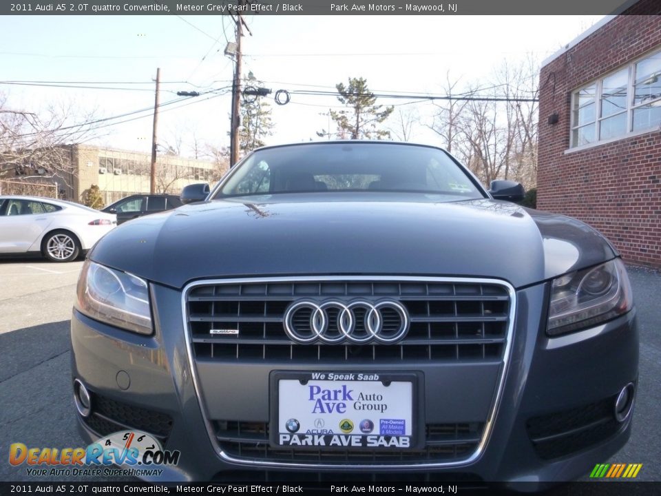 2011 Audi A5 2.0T quattro Convertible Meteor Grey Pearl Effect / Black Photo #17