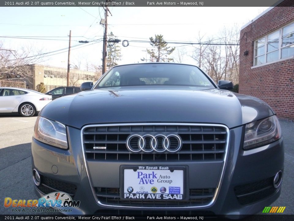 2011 Audi A5 2.0T quattro Convertible Meteor Grey Pearl Effect / Black Photo #17