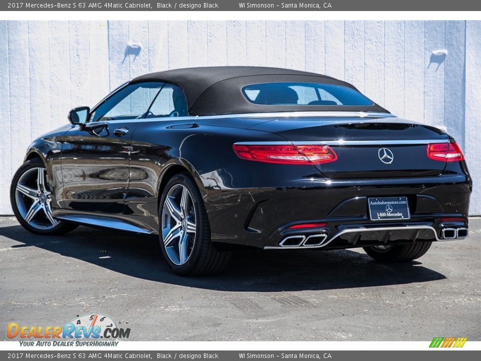 2017 Mercedes-Benz S 63 AMG 4Matic Cabriolet Black / designo Black Photo #3