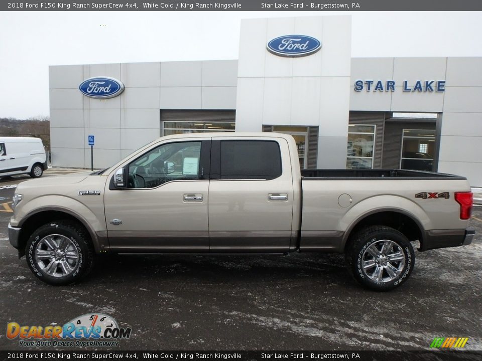 2018 Ford F150 King Ranch SuperCrew 4x4 White Gold / King Ranch Kingsville Photo #8