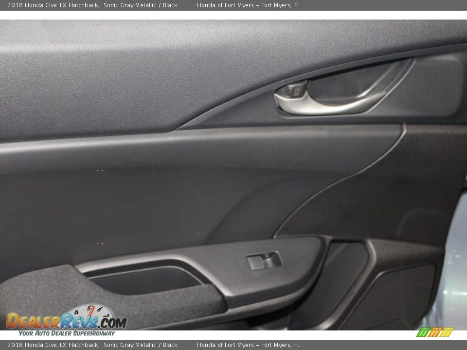 2018 Honda Civic LX Hatchback Sonic Gray Metallic / Black Photo #26