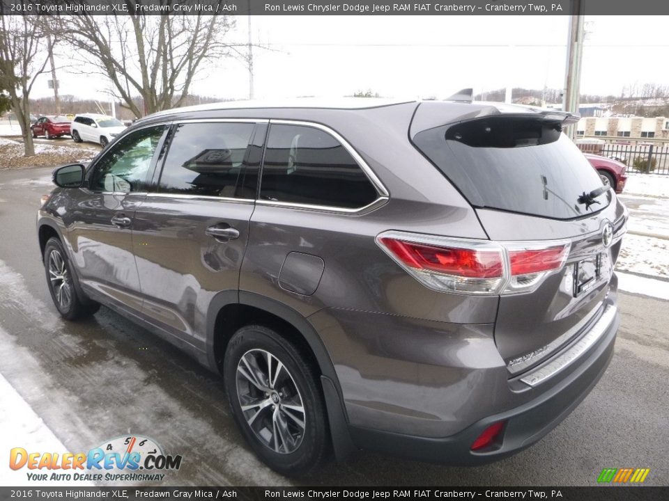2016 Toyota Highlander XLE Predawn Gray Mica / Ash Photo #7