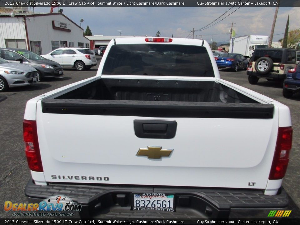 2013 Chevrolet Silverado 1500 LT Crew Cab 4x4 Summit White / Light Cashmere/Dark Cashmere Photo #6