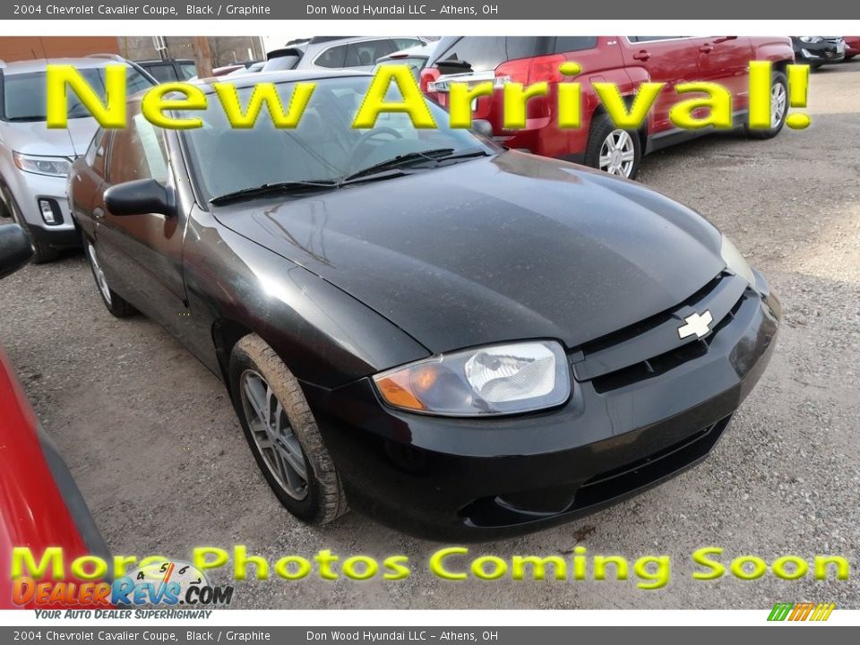 2004 Chevrolet Cavalier Coupe Black / Graphite Photo #1