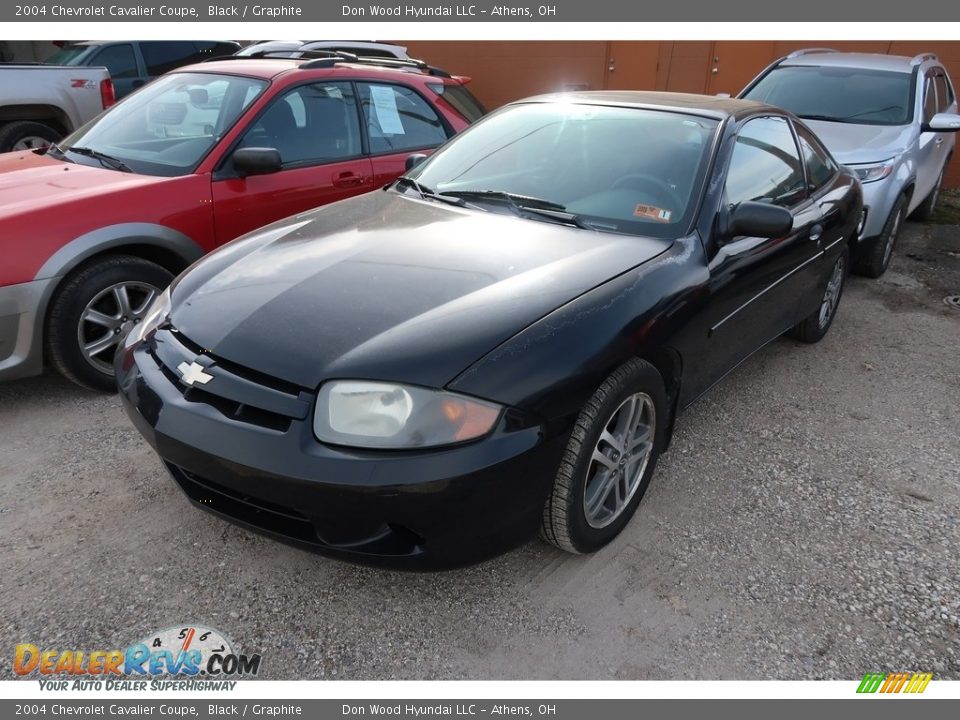 2004 Chevrolet Cavalier Coupe Black / Graphite Photo #3