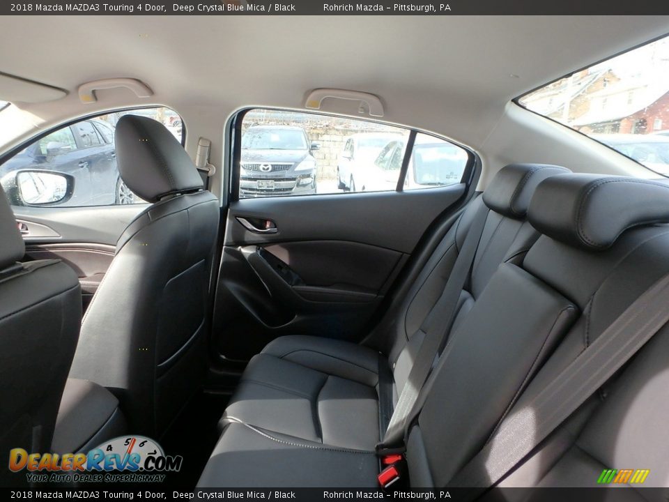 2018 Mazda MAZDA3 Touring 4 Door Deep Crystal Blue Mica / Black Photo #7