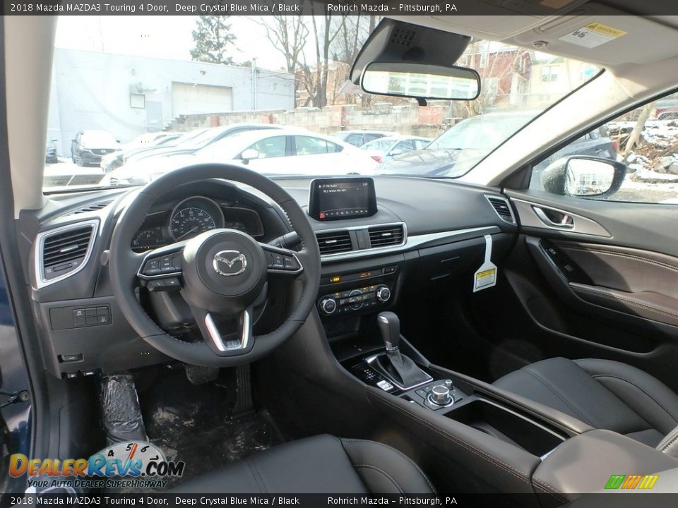 2018 Mazda MAZDA3 Touring 4 Door Deep Crystal Blue Mica / Black Photo #8