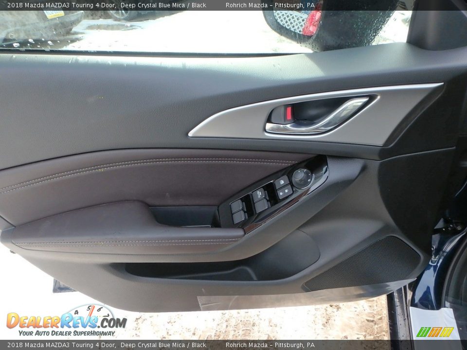 2018 Mazda MAZDA3 Touring 4 Door Deep Crystal Blue Mica / Black Photo #9