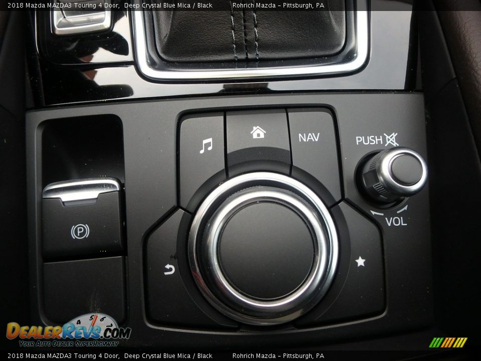 2018 Mazda MAZDA3 Touring 4 Door Deep Crystal Blue Mica / Black Photo #13