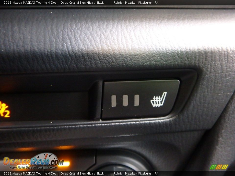 2018 Mazda MAZDA3 Touring 4 Door Deep Crystal Blue Mica / Black Photo #14