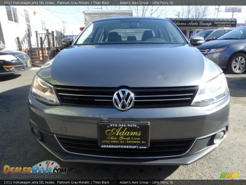 2011 Volkswagen Jetta SEL Sedan Platinum Gray Metallic / Titan Black Photo #2