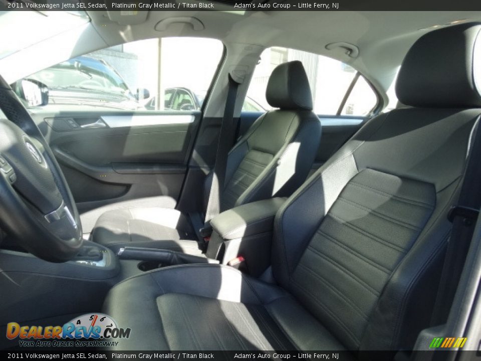 2011 Volkswagen Jetta SEL Sedan Platinum Gray Metallic / Titan Black Photo #8