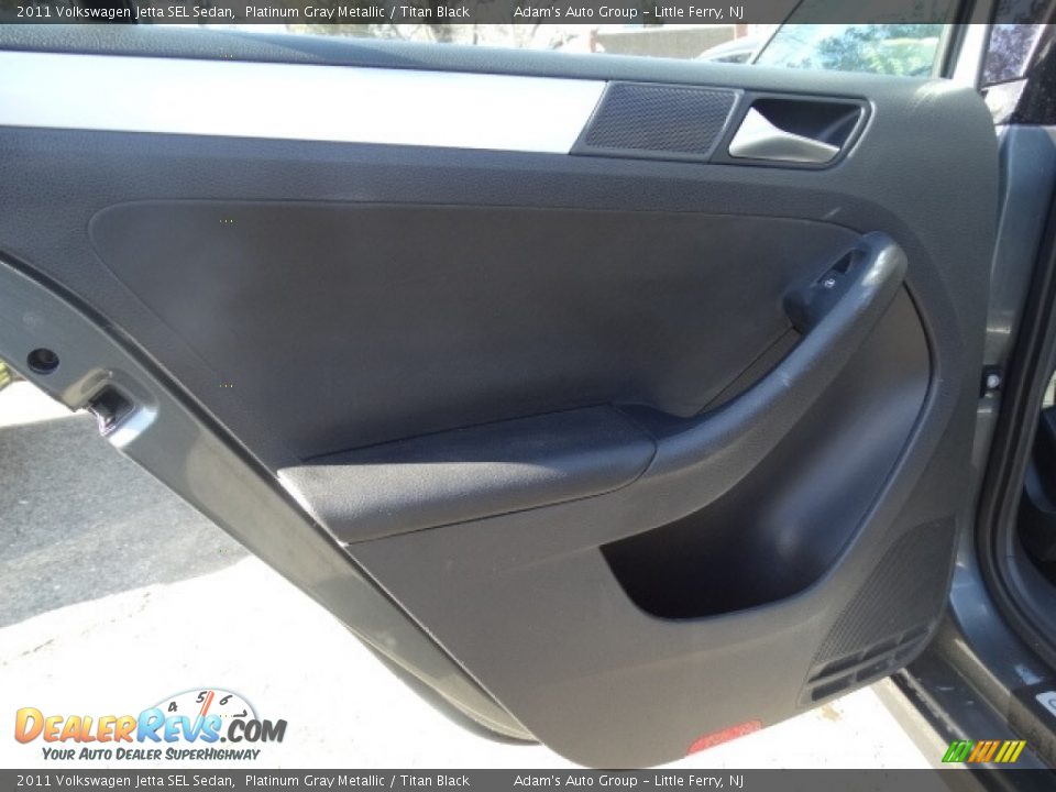 2011 Volkswagen Jetta SEL Sedan Platinum Gray Metallic / Titan Black Photo #13
