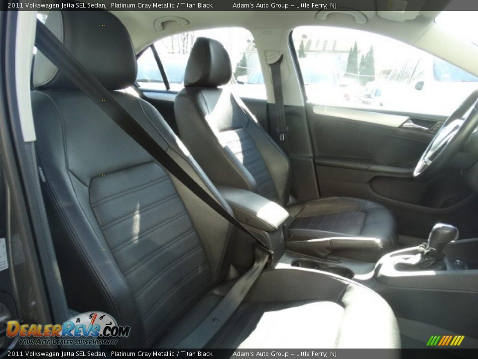 2011 Volkswagen Jetta SEL Sedan Platinum Gray Metallic / Titan Black Photo #19