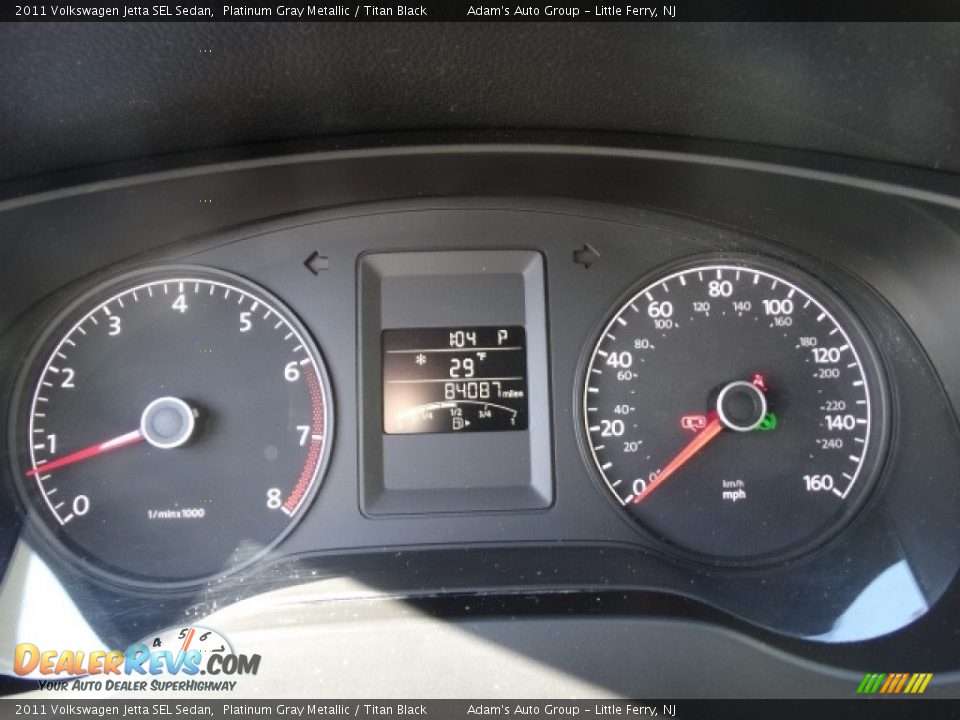 2011 Volkswagen Jetta SEL Sedan Platinum Gray Metallic / Titan Black Photo #22