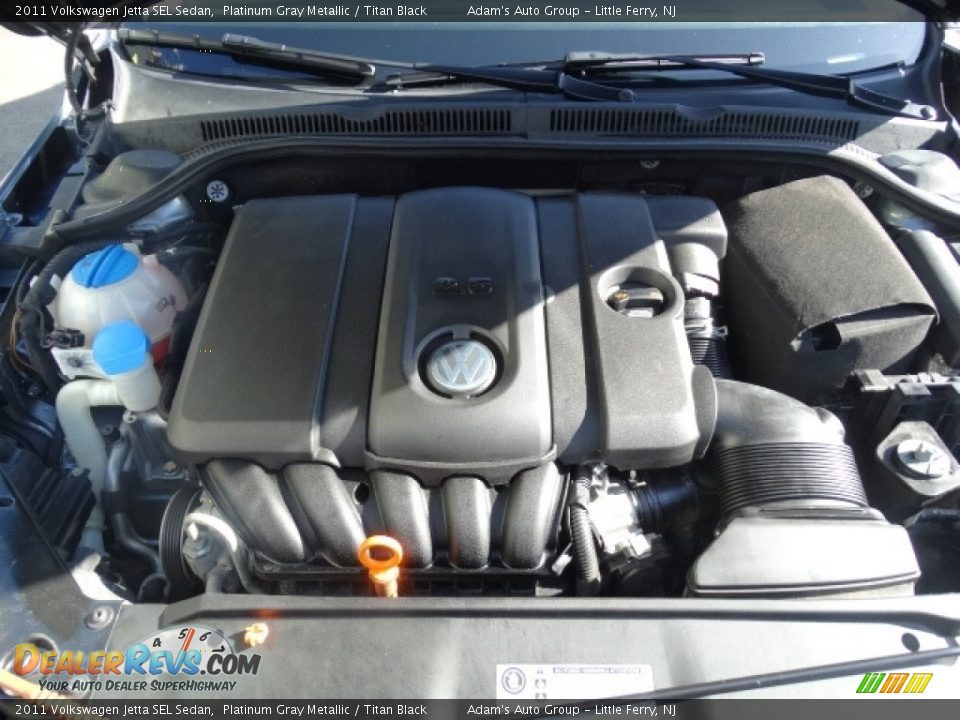 2011 Volkswagen Jetta SEL Sedan Platinum Gray Metallic / Titan Black Photo #28