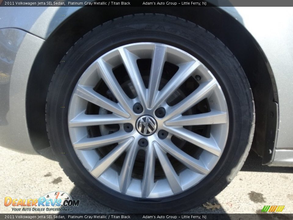 2011 Volkswagen Jetta SEL Sedan Platinum Gray Metallic / Titan Black Photo #31