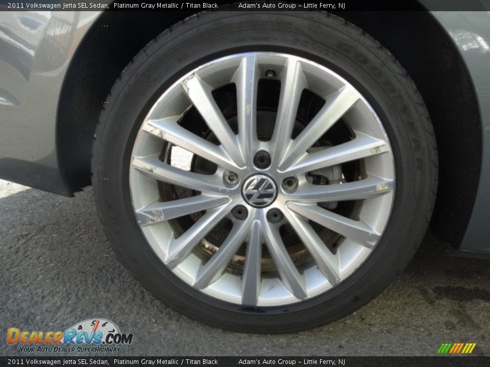 2011 Volkswagen Jetta SEL Sedan Platinum Gray Metallic / Titan Black Photo #33