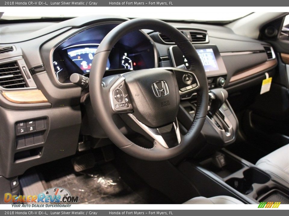 2018 Honda CR-V EX-L Lunar Silver Metallic / Gray Photo #12