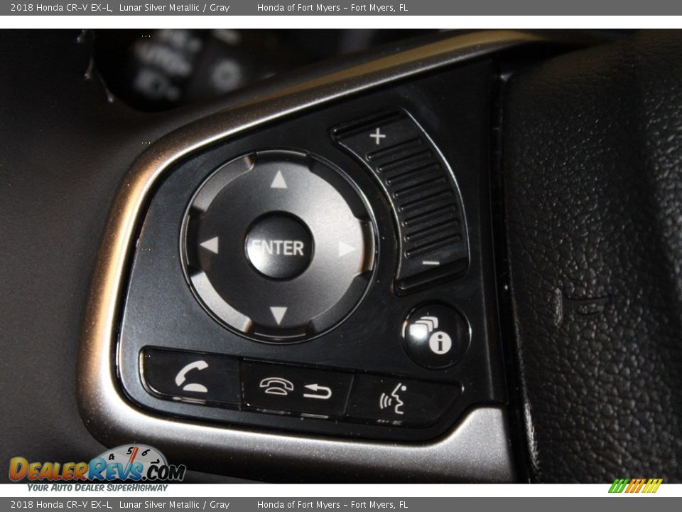 2018 Honda CR-V EX-L Lunar Silver Metallic / Gray Photo #13