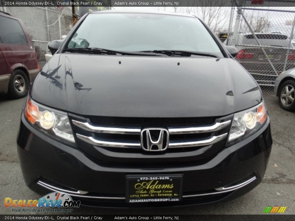 2014 Honda Odyssey EX-L Crystal Black Pearl / Gray Photo #2