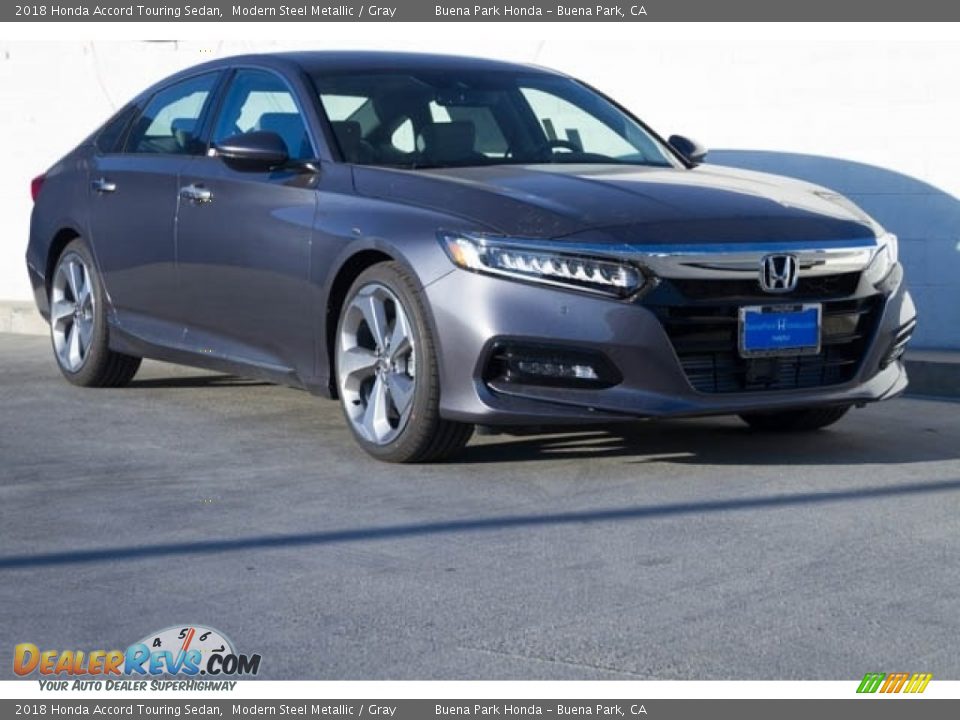 2018 Honda Accord Touring Sedan Modern Steel Metallic / Gray Photo #1