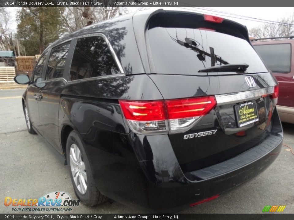 2014 Honda Odyssey EX-L Crystal Black Pearl / Gray Photo #4