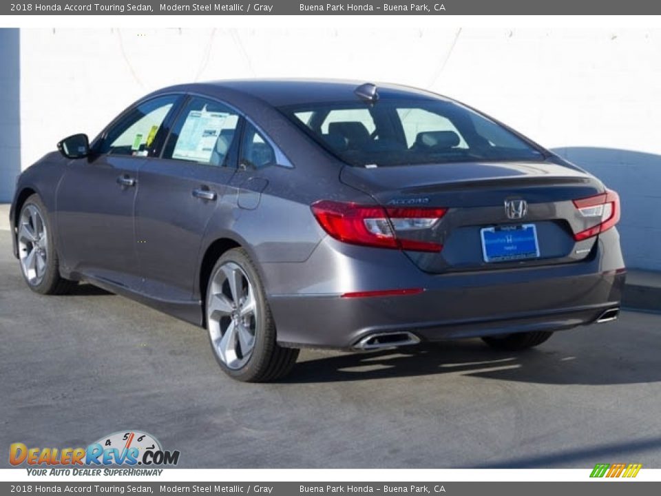 2018 Honda Accord Touring Sedan Modern Steel Metallic / Gray Photo #2