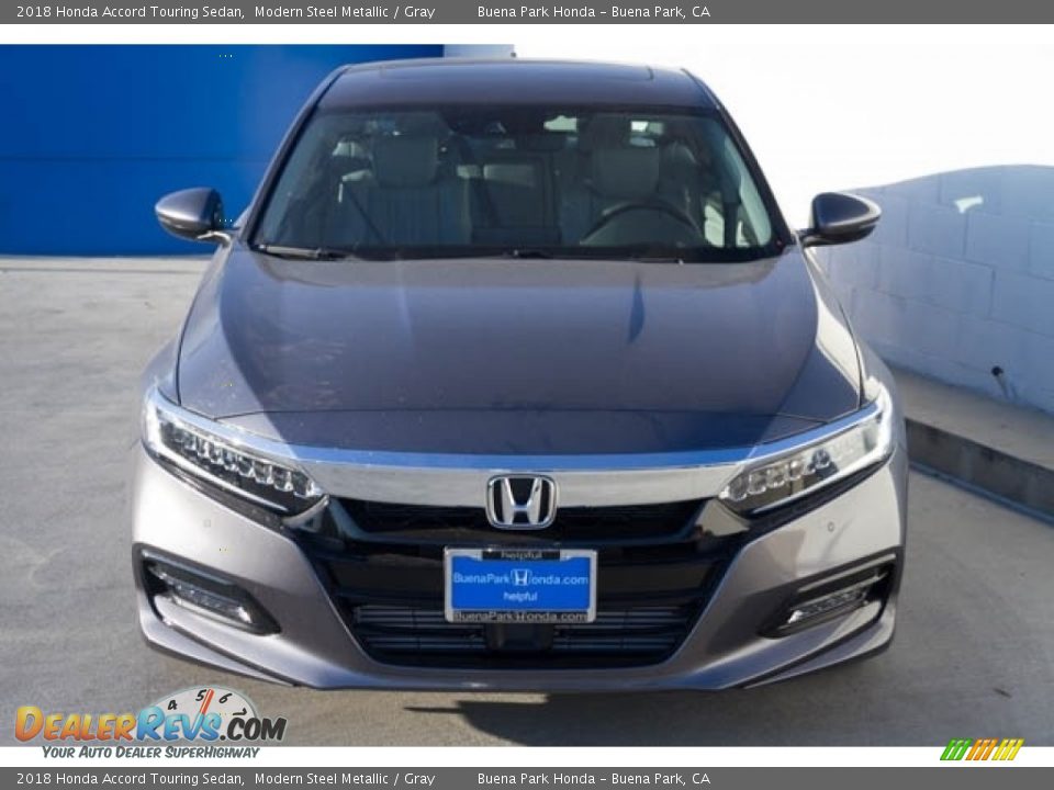 2018 Honda Accord Touring Sedan Modern Steel Metallic / Gray Photo #3