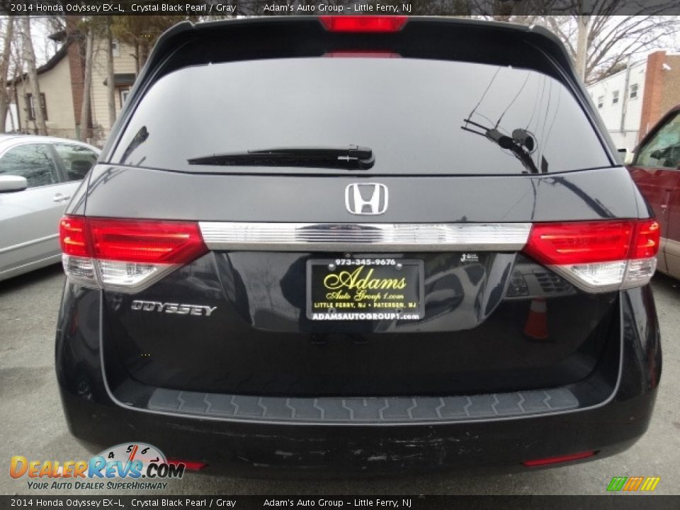 2014 Honda Odyssey EX-L Crystal Black Pearl / Gray Photo #5