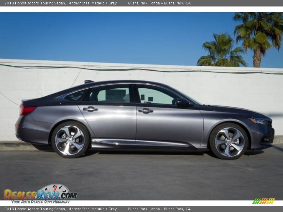 2018 Honda Accord Touring Sedan Modern Steel Metallic / Gray Photo #5