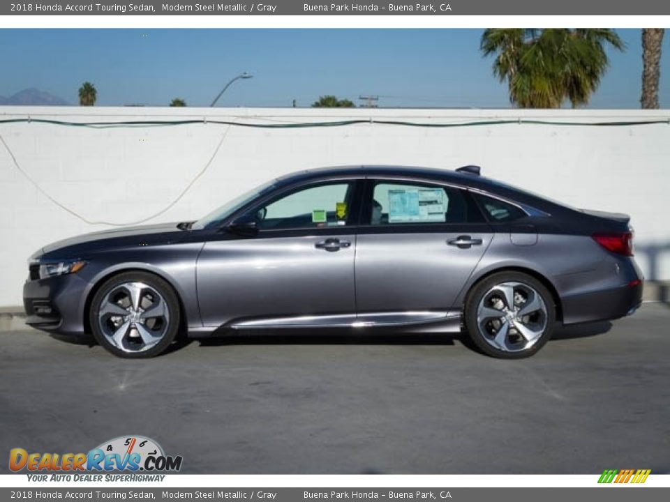 2018 Honda Accord Touring Sedan Modern Steel Metallic / Gray Photo #9