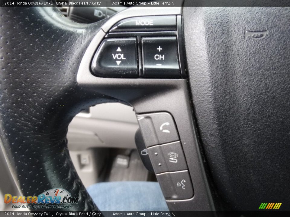 2014 Honda Odyssey EX-L Crystal Black Pearl / Gray Photo #11