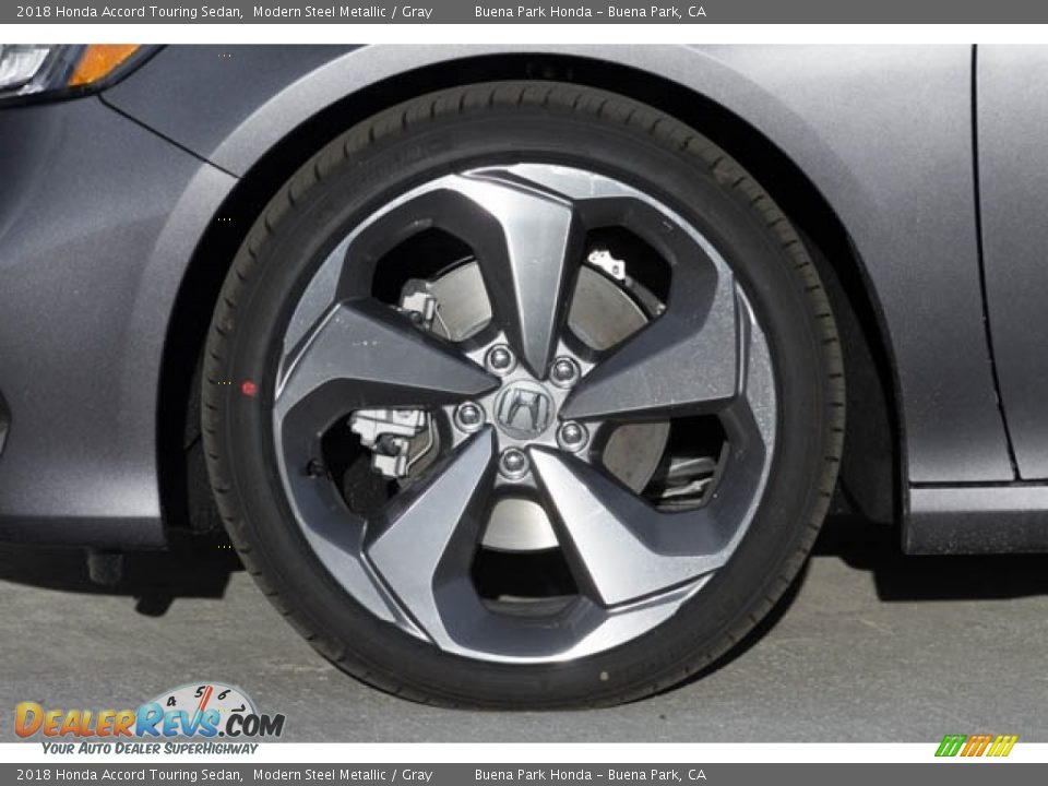 2018 Honda Accord Touring Sedan Modern Steel Metallic / Gray Photo #10