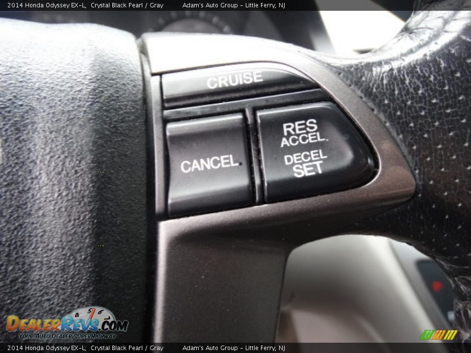2014 Honda Odyssey EX-L Crystal Black Pearl / Gray Photo #13