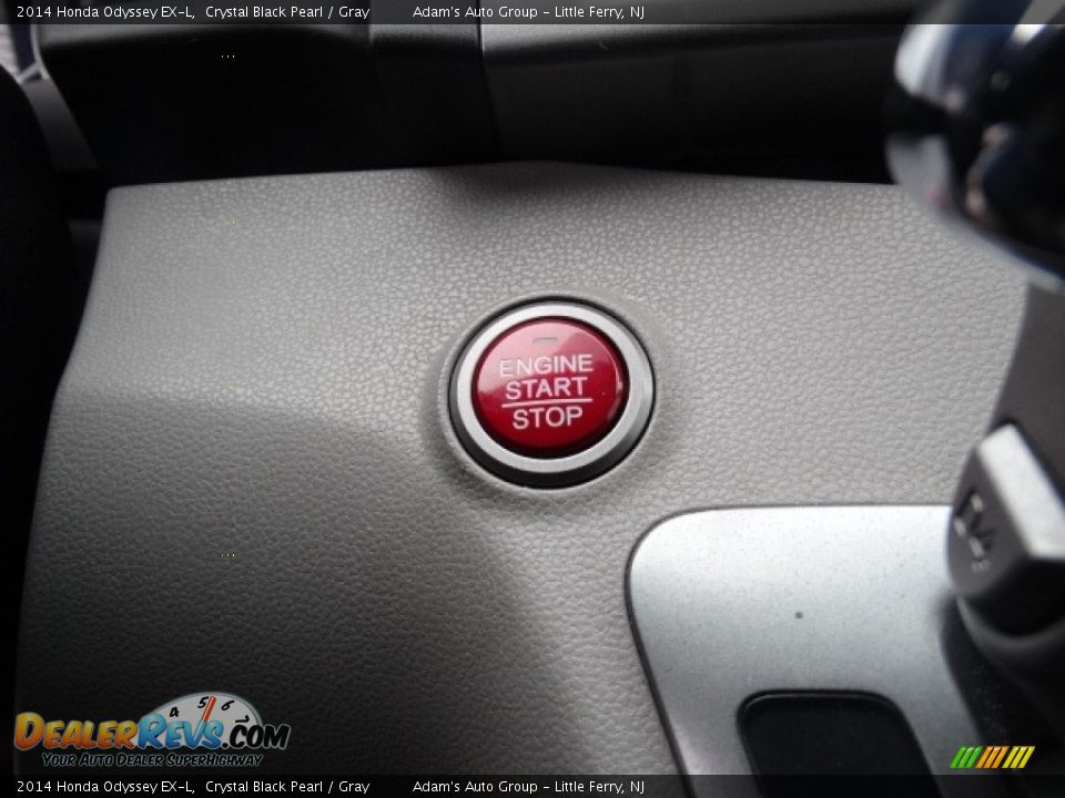 2014 Honda Odyssey EX-L Crystal Black Pearl / Gray Photo #14