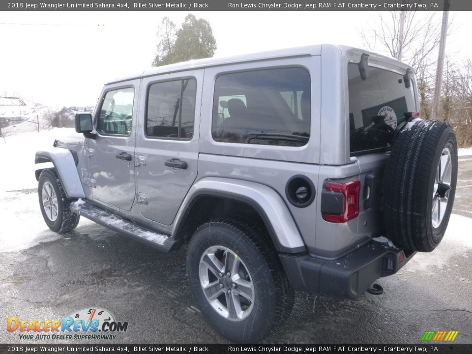 2018 Jeep Wrangler Unlimited Sahara 4x4 Billet Silver Metallic / Black Photo #3