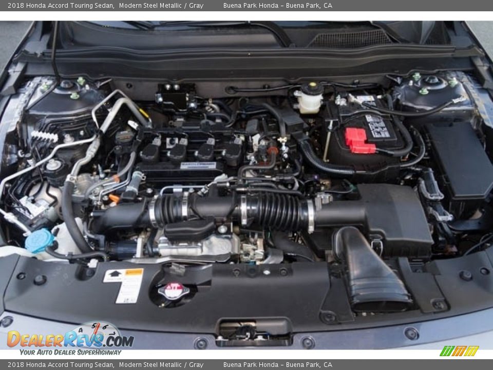 2018 Honda Accord Touring Sedan Modern Steel Metallic / Gray Photo #14