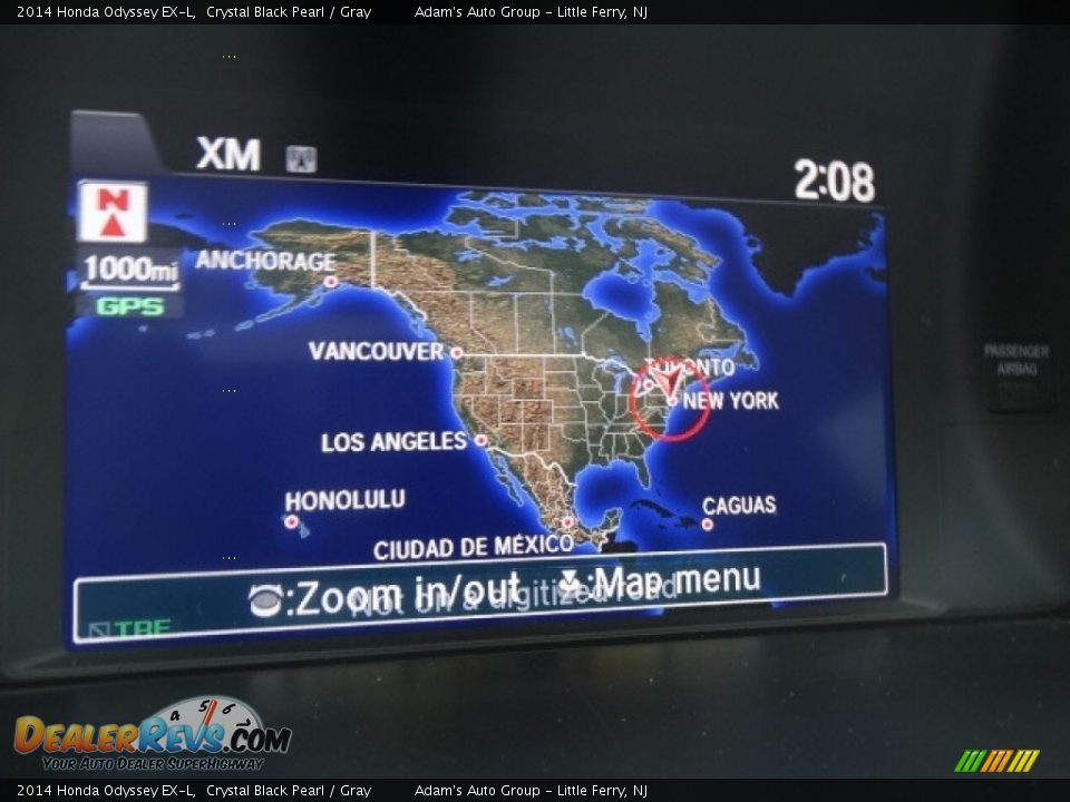 2014 Honda Odyssey EX-L Crystal Black Pearl / Gray Photo #15