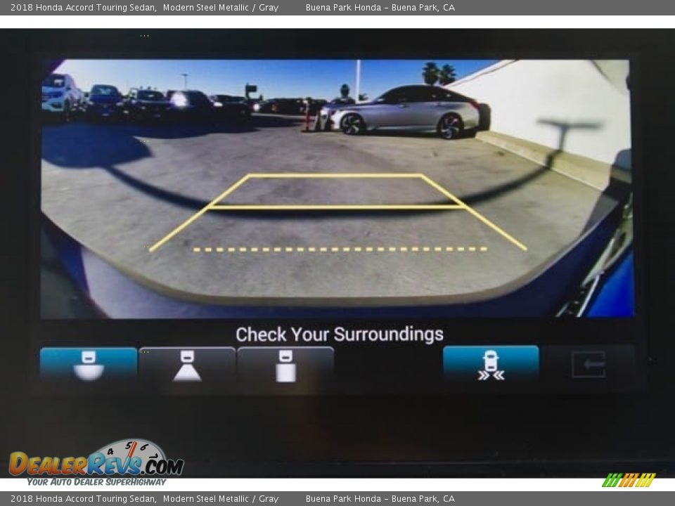 2018 Honda Accord Touring Sedan Modern Steel Metallic / Gray Photo #15