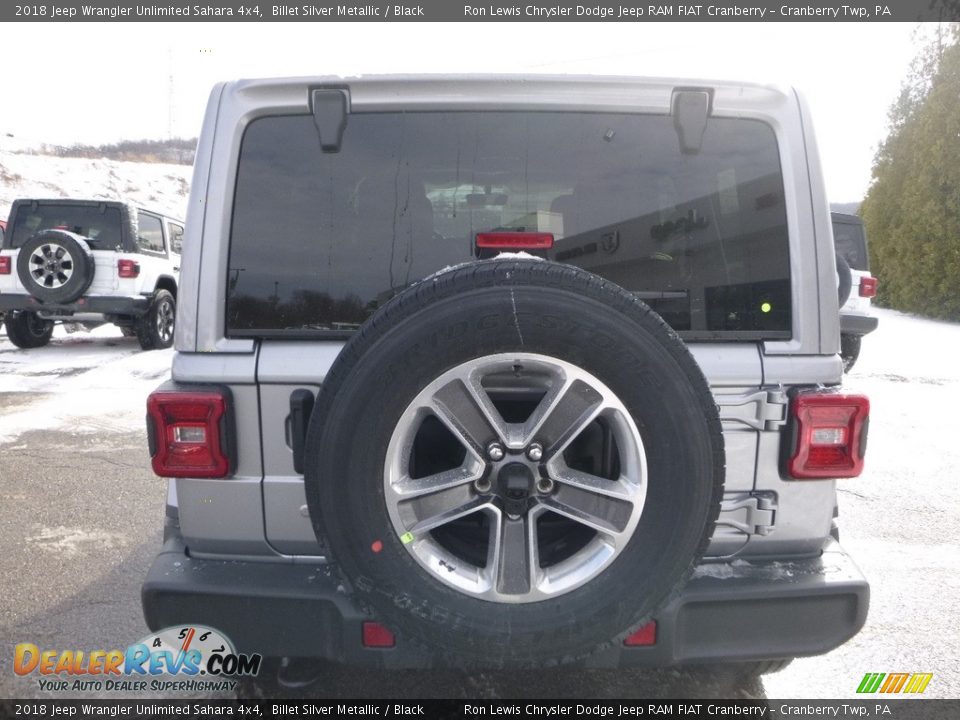 2018 Jeep Wrangler Unlimited Sahara 4x4 Billet Silver Metallic / Black Photo #4