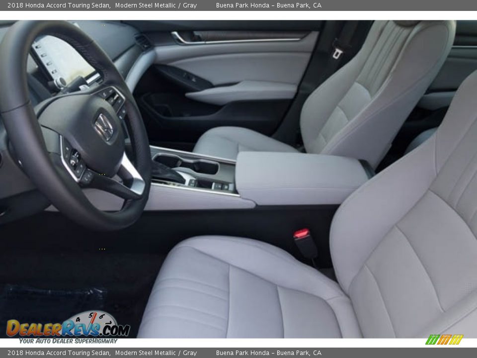 2018 Honda Accord Touring Sedan Modern Steel Metallic / Gray Photo #16