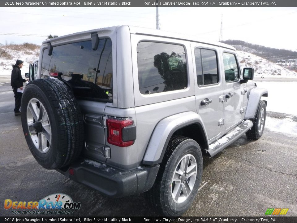 2018 Jeep Wrangler Unlimited Sahara 4x4 Billet Silver Metallic / Black Photo #5