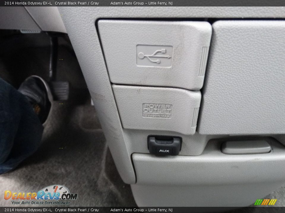 2014 Honda Odyssey EX-L Crystal Black Pearl / Gray Photo #19