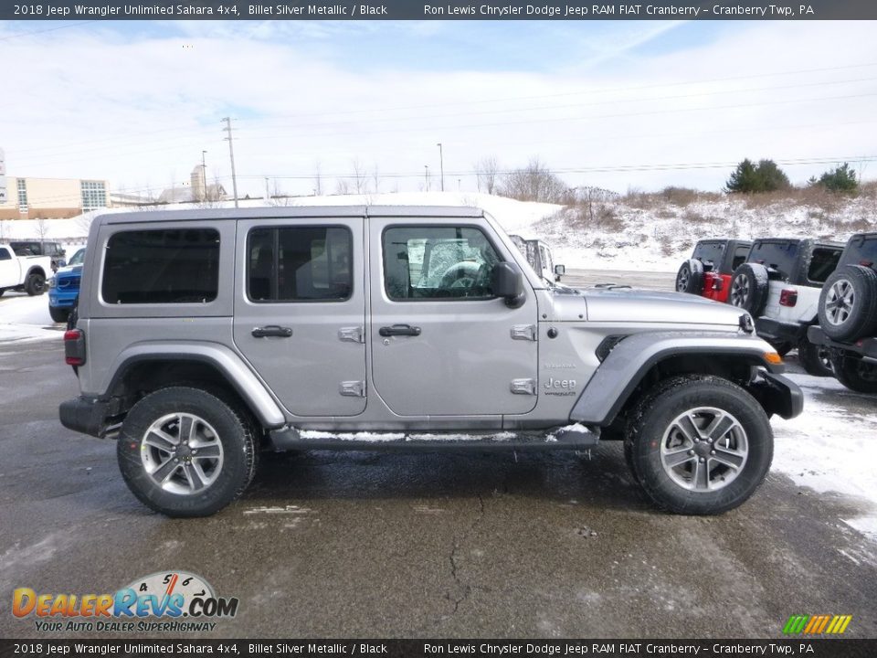 2018 Jeep Wrangler Unlimited Sahara 4x4 Billet Silver Metallic / Black Photo #6